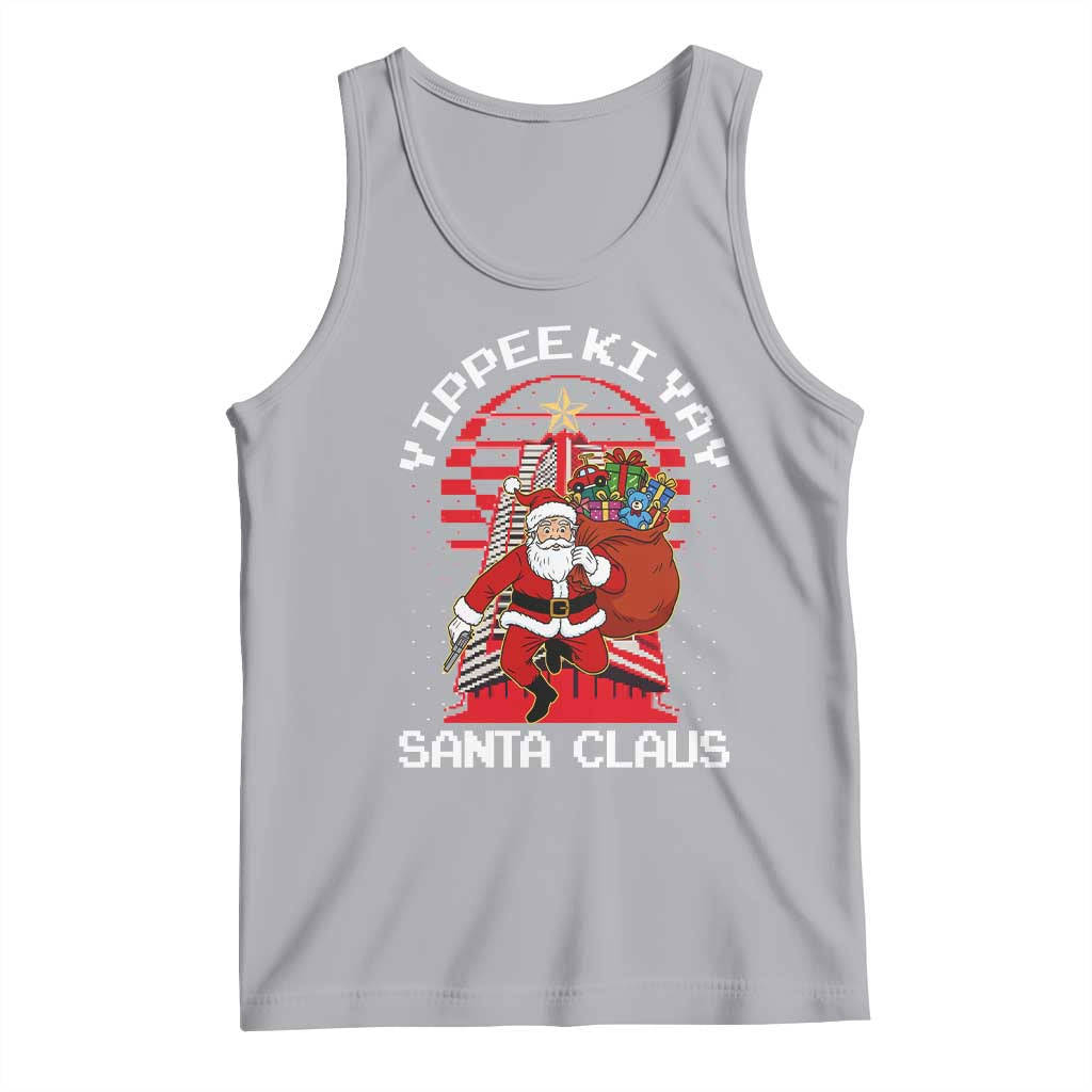 Nakatomi Plaza Christmas Tank Top Yippee Ki Yay Santa Claus TS14 Athletic Heather Print Your Wear