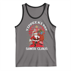 Nakatomi Plaza Christmas Tank Top Yippee Ki Yay Santa Claus TS14 Deep Heather Black Print Your Wear