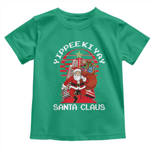 Nakatomi Plaza Christmas Toddler T Shirt Yippee Ki Yay Santa Claus TS14 Irish Green Print Your Wear