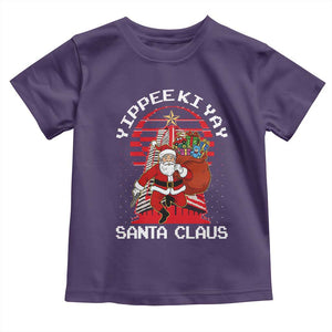 Nakatomi Plaza Christmas Toddler T Shirt Yippee Ki Yay Santa Claus TS14 Purple Print Your Wear