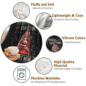 Nakatomi Plaza Christmas Throw Blanket Just Got Real TS14 Print Your Wear