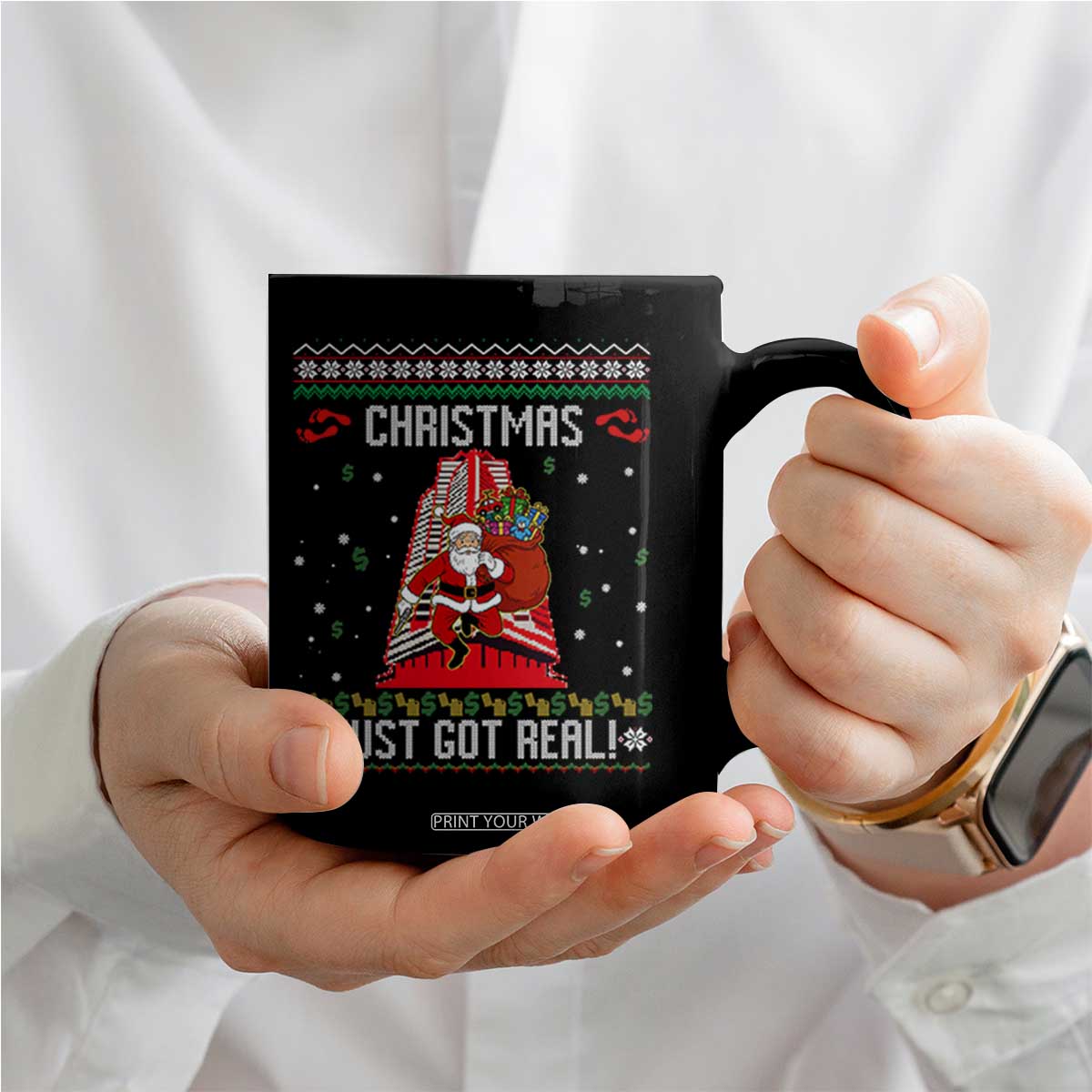 Nakatomi Plaza Christmas Coffee Mug Just Got Real TS14 Print Your Wear