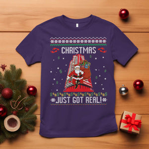 Nakatomi Plaza Christmas T Shirt Just Got Real TS14 Purple Print Your Wear