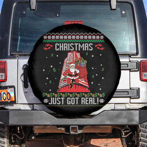 Nakatomi Plaza Christmas Spare Tire Cover Just Got Real TS14 No hole Black Print Your Wear