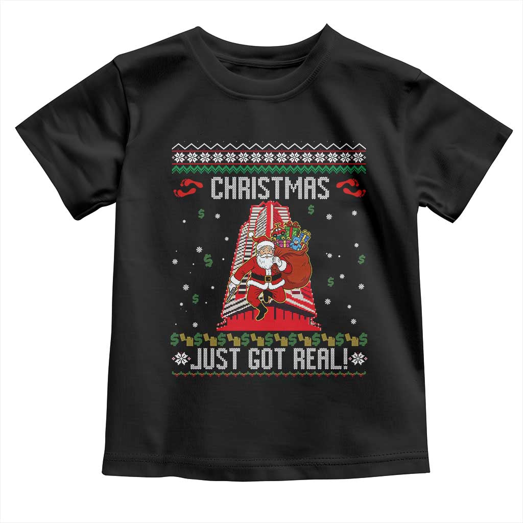 Nakatomi Plaza Christmas Toddler T Shirt Just Got Real TS14 Black Print Your Wear