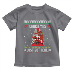 Nakatomi Plaza Christmas Toddler T Shirt Just Got Real TS14 Charcoal Print Your Wear