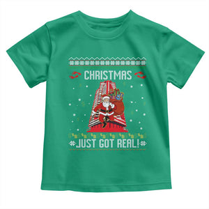 Nakatomi Plaza Christmas Toddler T Shirt Just Got Real TS14 Irish Green Print Your Wear