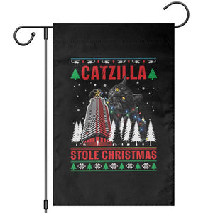 Nakatomi Plaza Christmas Garden Flag Funny Catzilla Monster Xmas TS14 Black Print Your Wear