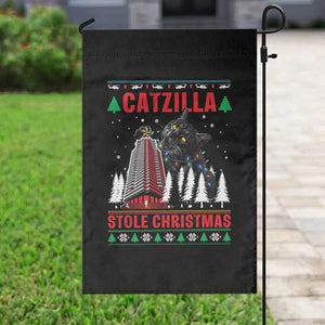 Nakatomi Plaza Christmas Garden Flag Funny Catzilla Monster Xmas TS14 Print Your Wear
