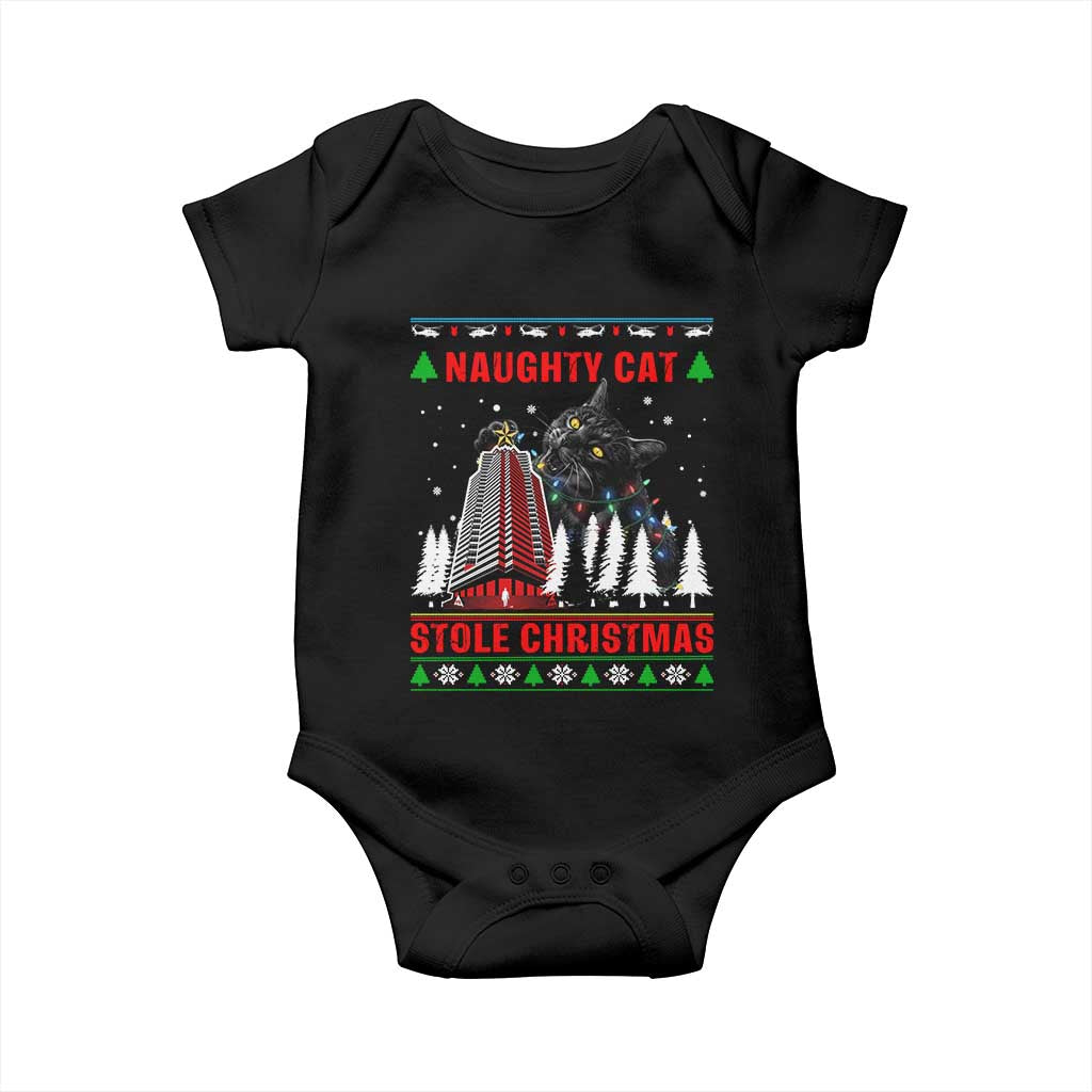 Nakatomi Plaza Christmas Baby Onesie Funny Naughty Santa Cat Humor TS14 Black Print Your Wear