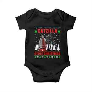 Nakatomi Plaza Christmas Baby Onesie Funny Catzilla Monster Xmas TS14 Black Print Your Wear