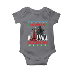 Nakatomi Plaza Christmas Baby Onesie Funny Naughty Santa Cat Humor TS14 Charcoal Print Your Wear