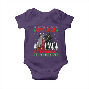 Nakatomi Plaza Christmas Baby Onesie Funny Catzilla Monster Xmas TS14 Purple Print Your Wear