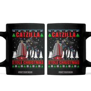 Nakatomi Plaza Christmas Coffee Mug Funny Catzilla Monster Xmas TS14 Black Print Your Wear