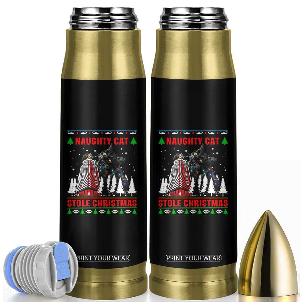 Nakatomi Plaza Christmas Bullet Tumbler Funny Naughty Santa Cat Humor TS14 Black Print Your Wear