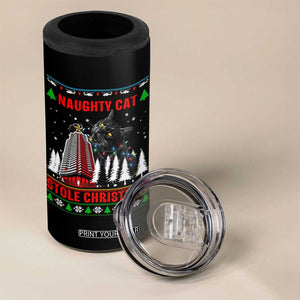 Nakatomi Plaza Christmas 4 in 1 Can Cooler Tumbler Funny Naughty Santa Cat Humor TS14 Print Your Wear