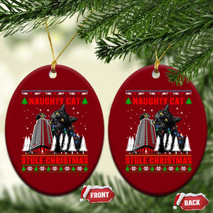 Nakatomi Plaza Christmas Ceramic Ornament Funny Naughty Santa Cat Humor TS14 Print Your Wear