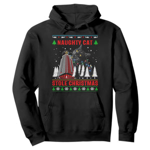 Nakatomi Plaza Christmas Hoodie Funny Naughty Santa Cat Humor TS14 Black Print Your Wear