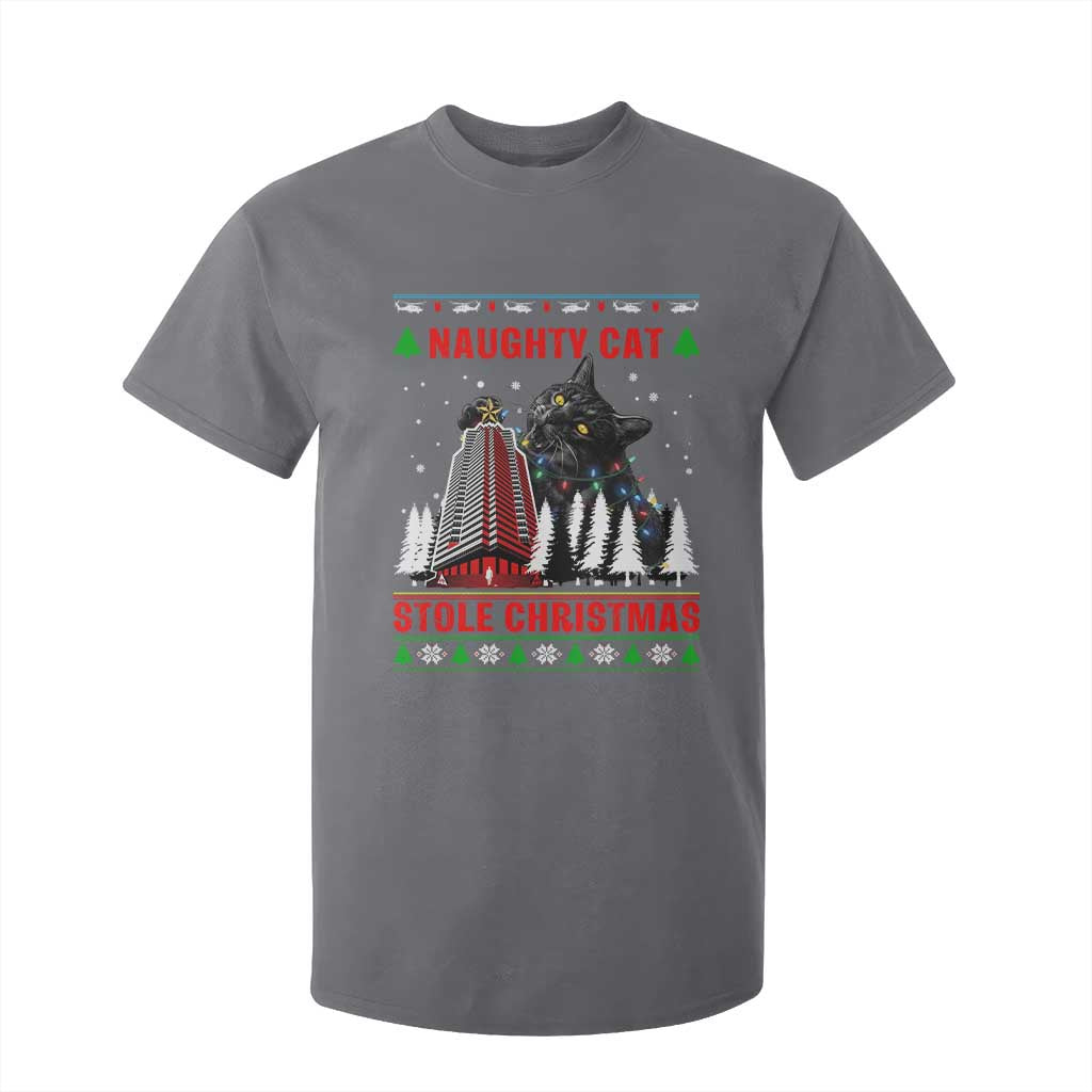 Nakatomi Plaza Christmas T Shirt For Kid Funny Naughty Santa Cat Humor TS14 Charcoal Print Your Wear