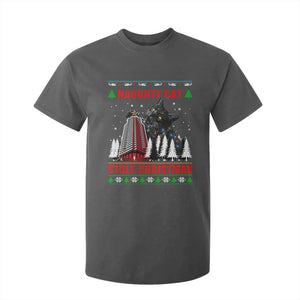 Nakatomi Plaza Christmas T Shirt For Kid Funny Naughty Santa Cat Humor TS14 Dark Heather Print Your Wear