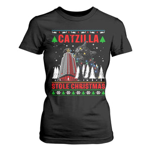 Nakatomi Plaza Christmas T Shirt For Women Funny Catzilla Monster Xmas TS14 Black Print Your Wear