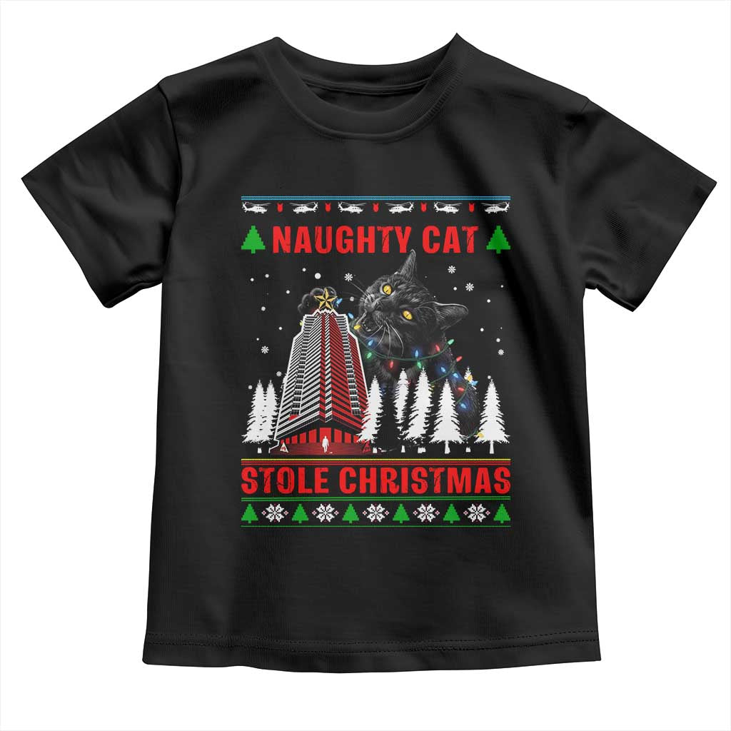 Nakatomi Plaza Christmas Toddler T Shirt Funny Naughty Santa Cat Humor TS14 Black Print Your Wear