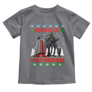 Nakatomi Plaza Christmas Toddler T Shirt Funny Naughty Santa Cat Humor TS14 Charcoal Print Your Wear