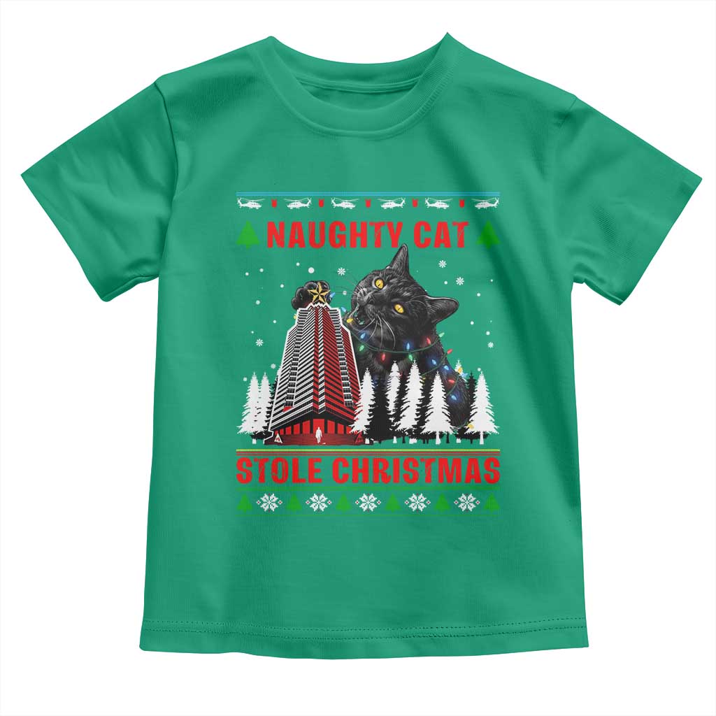 Nakatomi Plaza Christmas Toddler T Shirt Funny Naughty Santa Cat Humor TS14 Irish Green Print Your Wear