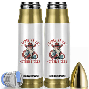 Yippee Ki Yay Mother Fcker Bullet Tumbler Funny Santa Gun Christmas TS14 White Print Your Wear