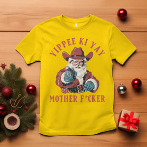 Yippee Ki Yay Mother Fcker T Shirt Funny Santa Gun Christmas TS14 Daisy Print Your Wear