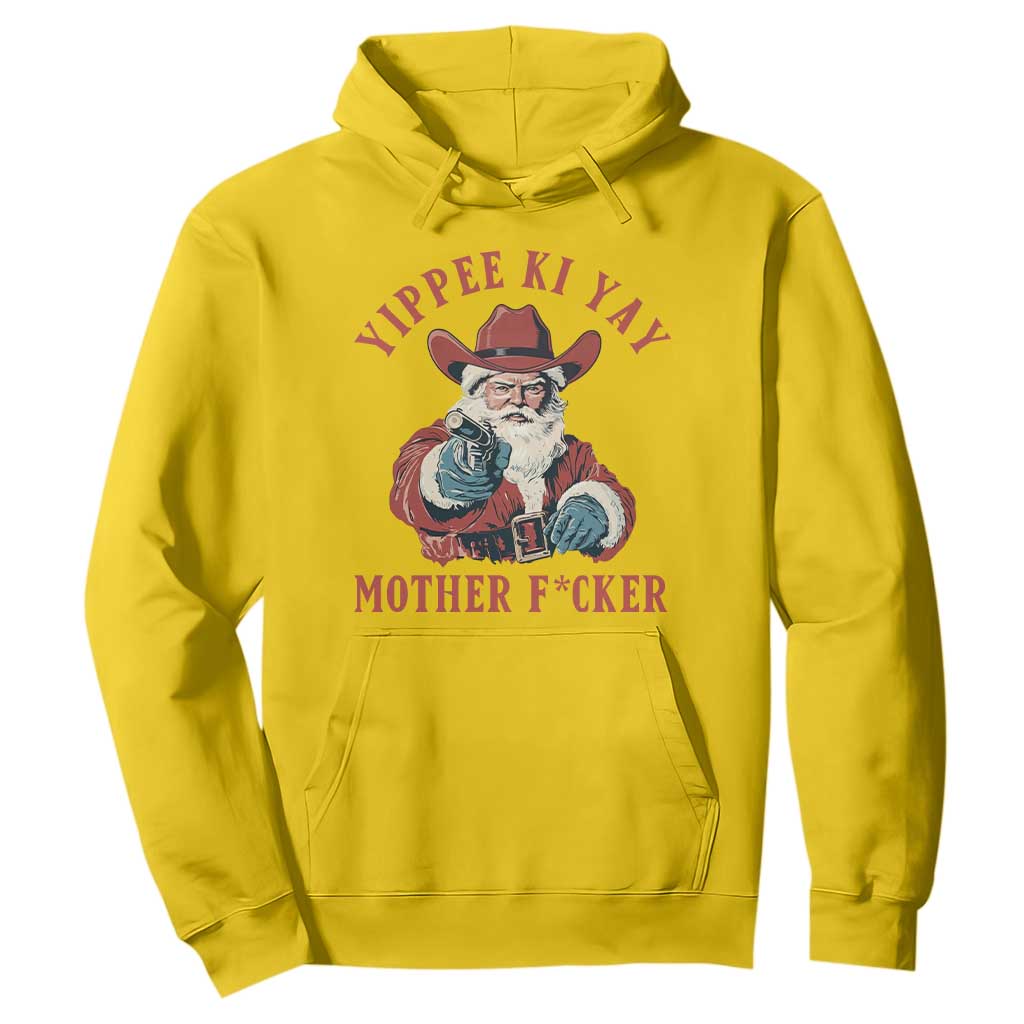 Yippee Ki Yay Mother Fcker Hoodie Funny Santa Gun Christmas TS14 Daisy Print Your Wear