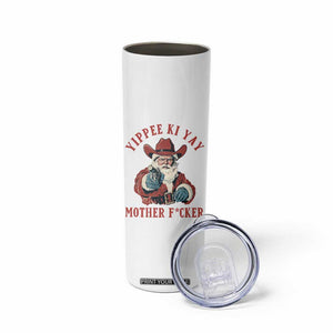Yippee Ki Yay Mother Fcker Skinny Tumbler Funny Santa Gun Christmas TS14 Print Your Wear