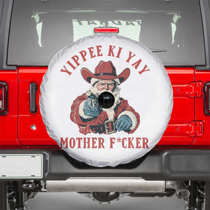 Yippee Ki Yay Mother Fcker Spare Tire Cover Funny Santa Gun Christmas TS14 White Print Your Wear