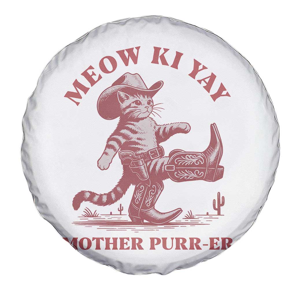 Funny Cowboy Cat Spare Tire Cover Western Rodeo Meow Ki Yay Mother Purrer TS14 Print Your Wear