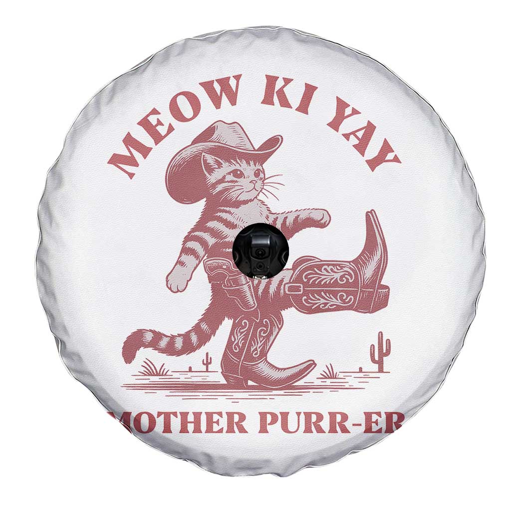 Funny Cowboy Cat Spare Tire Cover Western Rodeo Meow Ki Yay Mother Purrer TS14 Print Your Wear