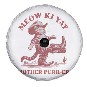 Funny Cowboy Cat Spare Tire Cover Western Rodeo Meow Ki Yay Mother Purrer TS14 Print Your Wear