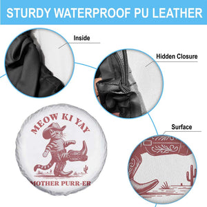 Funny Cowboy Cat Spare Tire Cover Western Rodeo Meow Ki Yay Mother Purrer TS14 Print Your Wear