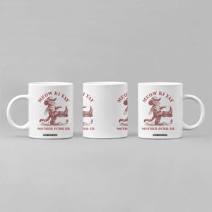 Funny Cowboy Cat Coffee Mug Western Rodeo Meow Ki Yay Mother Purrer TS14 Print Your Wear