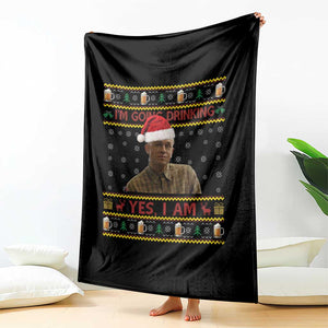 Ed Gein Christmas Throw Blanket I Am Going Drinking Yes I Am Christmas TS14 Print Your Wear