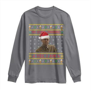Ed Gein Christmas Long Sleeve Shirt I Am Going Drinking Yes I Am Christmas TS14 Charcoal Print Your Wear
