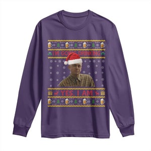 Ed Gein Christmas Long Sleeve Shirt I Am Going Drinking Yes I Am Christmas TS14 Purple Print Your Wear
