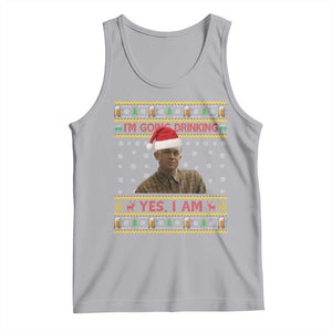 Ed Gein Christmas Tank Top I Am Going Drinking Yes I Am Christmas TS14 Athletic Heather Print Your Wear
