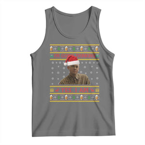 Ed Gein Christmas Tank Top I Am Going Drinking Yes I Am Christmas TS14 Black Heather Print Your Wear