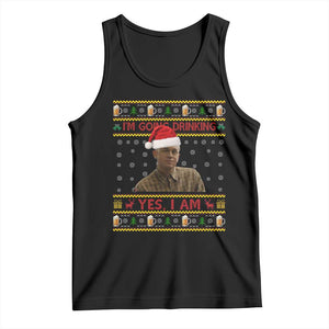 Ed Gein Christmas Tank Top I Am Going Drinking Yes I Am Christmas TS14 Black Print Your Wear