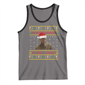 Ed Gein Christmas Tank Top I Am Going Drinking Yes I Am Christmas TS14 Deep Heather Black Print Your Wear