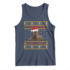Ed Gein Christmas Tank Top I Am Going Drinking Yes I Am Christmas TS14 Navy Print Your Wear