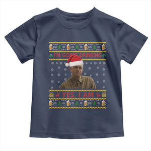 Ed Gein Christmas Toddler T Shirt I Am Going Drinking Yes I Am Christmas TS14 Navy Print Your Wear