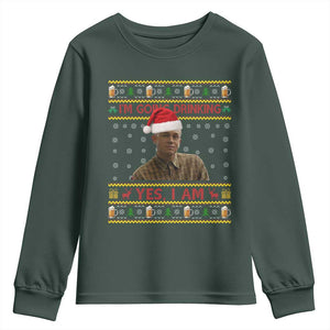 Ed Gein Christmas Youth Sweatshirt I Am Going Drinking Yes I Am Christmas TS14 Dark Forest Green Print Your Wear