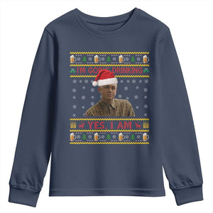 Ed Gein Christmas Youth Sweatshirt I Am Going Drinking Yes I Am Christmas TS14 Navy Print Your Wear