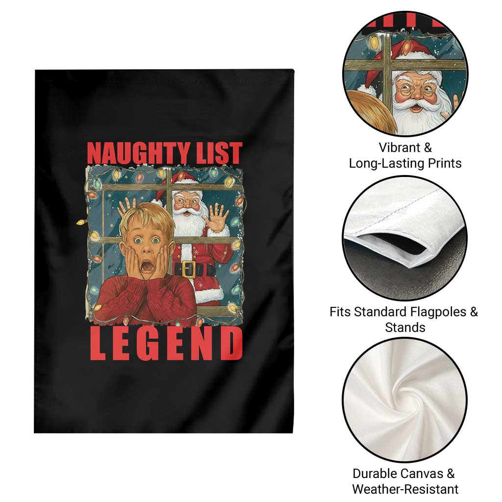 Santa Christmas Movie Funny Garden Flag Naughty List Legend TS14 Print Your Wear